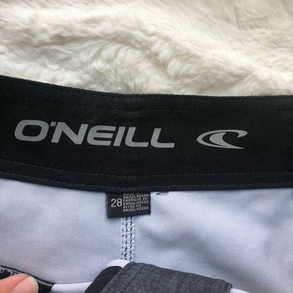 O’Neill Blue Gray Stripe Board Short - Men’s 28 - Picture 3 of 5